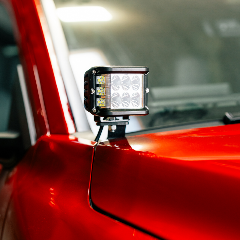 Cali Raised LED Cali Raised 2024+ Toyota Tacoma Ditch Light Bracket Kit - 2 27W Side Projecting Led Pods/No Switch CR4047