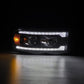 AlphaRex 02-05 Dodge Ram 1500 PRO-Series Projector Headlights Plank Style Chrome w/Seq Signal 880571 *Discontinued