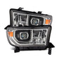 AlphaRex 07-13 Toyota Tundra / 08-17 Sequoia LUXX LED Proj HL Chrome w/Actv Light / Seq. Sig + DRL 880824 *Discontinued
