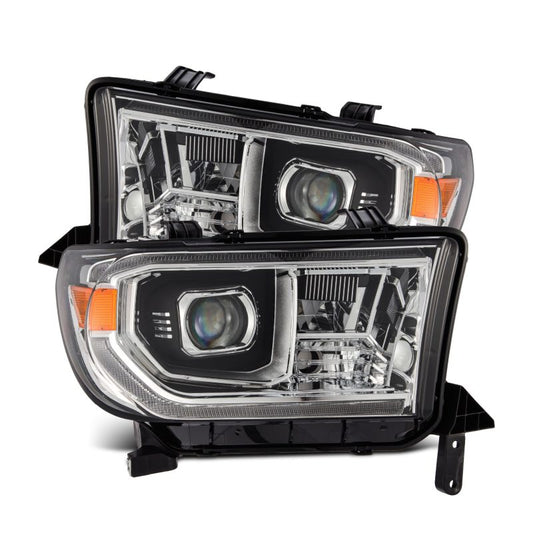 AlphaRex 07-13 Toyota Tundra / 08-17 Sequoia LUXX LED Proj HL Chrome w/Actv Light / Seq. Sig + DRL 880824 *Discontinued