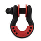 Body Armor 4x4 3/4in Black D-Ring with Red Isolators Single 3203