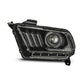 AlphaRex 10-12 Ford Mustang PRO-Series Projector Headlights Plank Style Jet Black w/Top/Bottom DRL 880110 *Discontinued