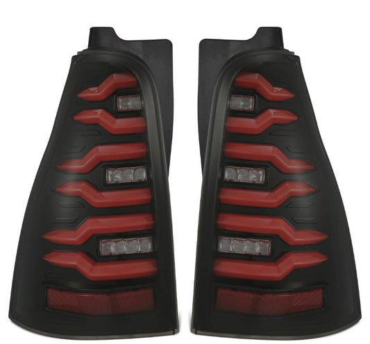 AlphaRex 03-09 Toyota 4Runner LUXX-Series LED Tail Lights- Black/Red 690080 *Discontinued