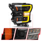 ANZO 15-17 Ford F-150 LED Projector Headlights - w/ Light Bar Switchback Black Housing 111547