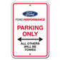 Ford Racing Ford Performance Parking Only Sign M-1827-PARK