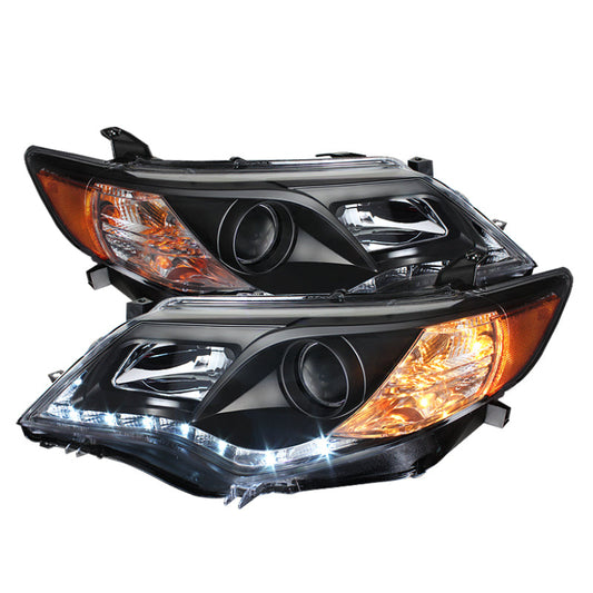 Spyder Toyota Camry 12-14 Projector Headlights DRL Blk High 9005 (Not Included PRO-YD-TCAM12-DRL-BK 5072658