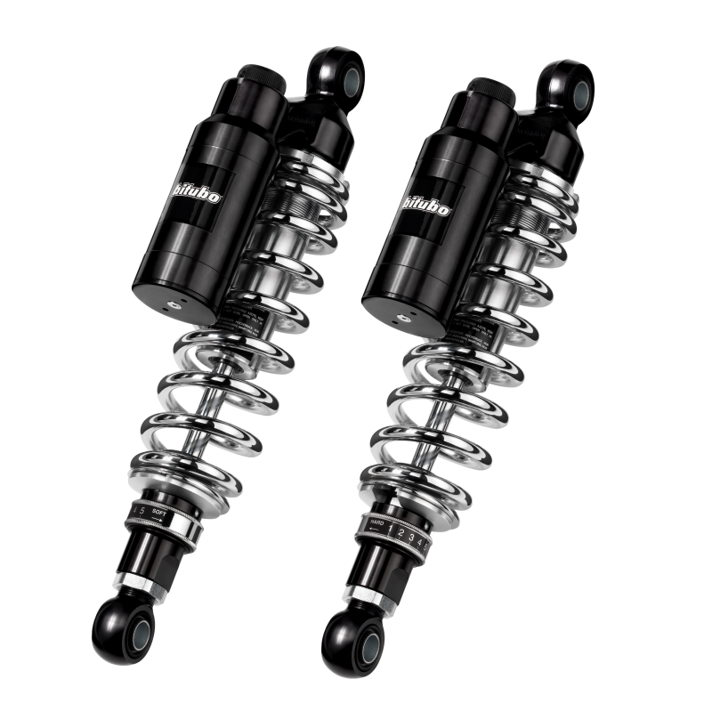 Bitubo Suspension Bitubo WMT1 Twinshocks Adj.: Spring Preload, Reb., Comp., Length 341mm, Piggyback Tank, Dk Edition T0031WMT12V2