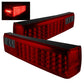 SPYDER Xtune Ford MUStang 87-93 LED Tail Lights Red Smoke ALT-ON-FM87-LED-RS 5012999