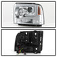 Spyder Platinum Ford F250/350/450 05-07 High-Power LED Module Proj. Headlights-Chrome (PRO-YD-FS05V2 5087904