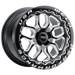 Weld Racing 15x10 Laguna Bead Lock 5x120 ET46 BS7.25 Gloss BLK MIL DIA 78.1