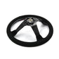 Have Faith Infiniti G35 G37 Suede 3"Deep Dish Steering Wheel + Quick Release Short Hub Adapter