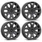 Ford Racing 15-22 F-150 18x7.5in Matte Gray Wheel Kit M-1007K-1875G