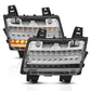 ANZO 18-19 Jeep Wrangler JL LED Chrome Clear w/ Sequential Signal 511082