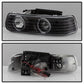 SPYDER xTune Chevy Silverado 1500/2500 99-02 Bumper Projector Headlights - LED - Black PRO-JH-CSIL99-SET-BK 9036781