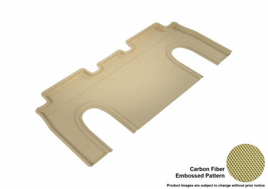 3D MAXpider 2016-2020 Tesla Model X 6-Seats Kagu 2nd Row Floormats - Tan L1TL00121502
