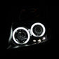 Anzo 2005-2008 Nissan Frontier Projector Headlights w/ Halo Black