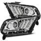 AlphaRex 10-12 Ford Mustang LUXX LED Proj Headlights Plank Style Chrome w/Activ Light/Seq Signal 880117 *Discontinued