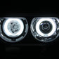 Anzo 2008-2014 Dodge Challenger Projector Headlights w/ Halo Black (CCFL)