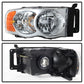 SPYDER Xtune Dodge Ram 1500 02-05 Amber Crystal Headlights Chrome HD-JH-DR02-AM-C 5064486