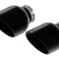 Borla 15-24 Dodge Charger V8 / 2023 Chrysler 300C T-304 SS Tips 5in Outlet - Black Chrome 60729BC