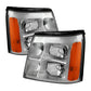 SPYDER Xtune Cadillac Escalade Hid Model Only 2003-2006 OEM Style Headlights Chrome HD-JH-CAES03-HID-C 9029608