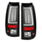 Spyder Chevy Silverado 1500/2500 03-06 Version 2 LED Tail Lights - Black ALT-YD-CS03V2-LED-BK 5081919