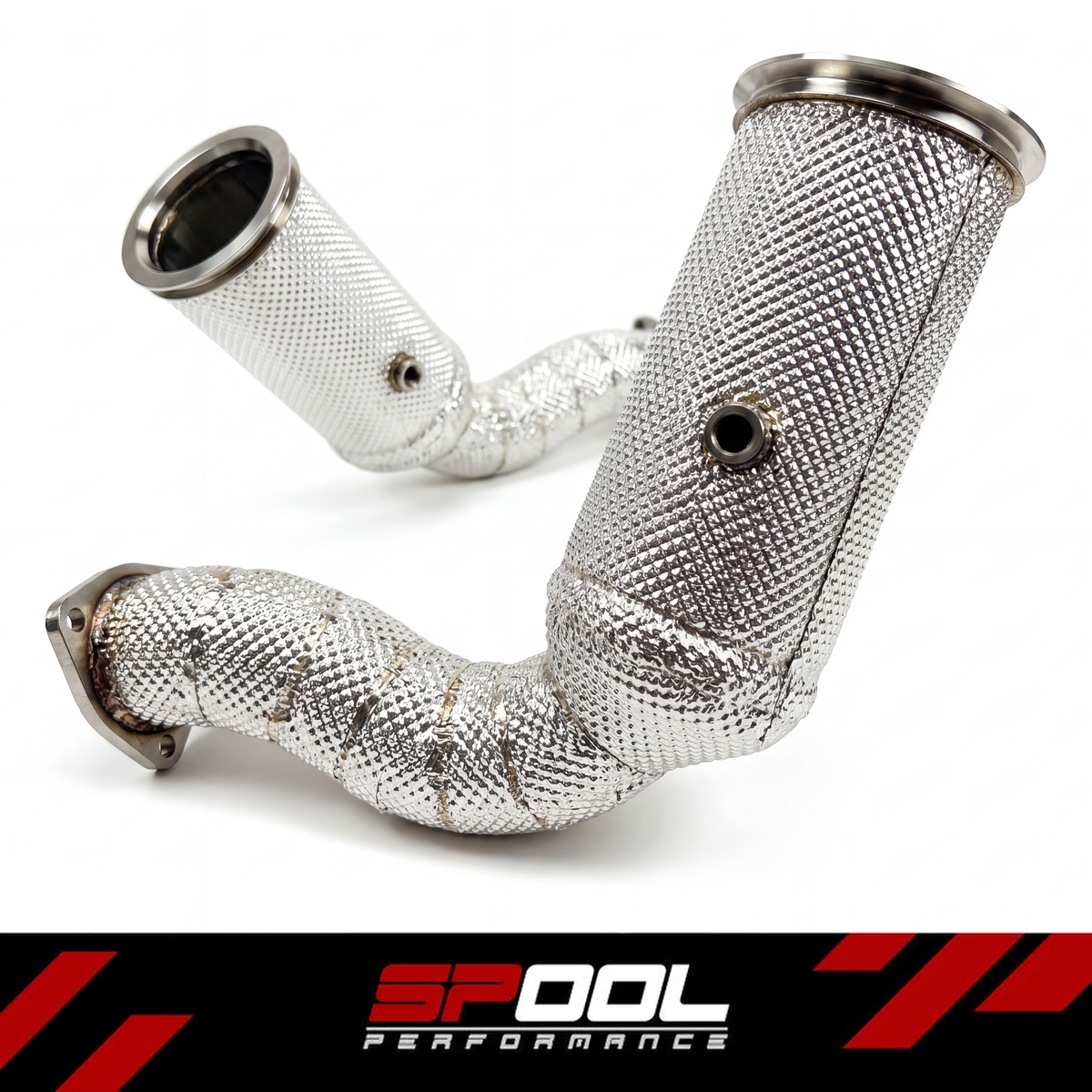 SPOOL Lamborghini URUS / Audi RSQ8 Downpipes - Catted or Race
