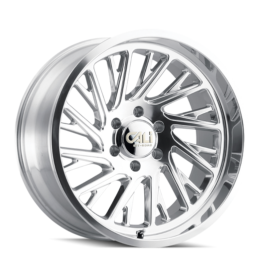 Cali Off-Road 9114 Purge 20x10 / 8x165.1 BP / -25mm Offset / 125.2mm Hub Polished Wheel 9114-2181P