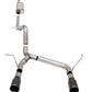 Corsa 07-18 Jeep Wrangler JKU 3.6L Sport 2.75in Cat-Back Exhaust w/ Single 4in Black Tips 21122BLK