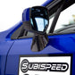 OLM LE Dry Carbon Fiber Lower Mirror Mount Cover - 2015-2021 Subaru WRX / STI / 2015-2017 Crosstrek