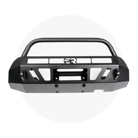 Cali Raised LED Cali Raised 16-23 Toyota Tacoma Stealth Bumper - Bull Bar / 32In Led Bar Spot W/ Small Switch CR3258