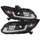 Spyder Honda Civic 2012-2014 Projector Headlights - Light Bar DRL Black PRO-YD-HC12-DRL-BK 5076519