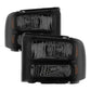 SPYDER Xtune Ford F250 F350 F450 Superduty Excursion 99-04 Headlights Black Smoked HD-JH-FF25099-HA-BSM 9033001