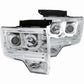 Anzo 2009-2014 Ford F-150 Projector Headlights w/ U-Bar Chrome