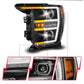 ANZO 21-23 Ford F150 LED Projector Headlight w/Switchback+Sequential - Black (Driver Side Only) 111594-L