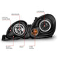 Anzo 1998-2005 Lexus Gs300 Projector Headlights w/ Halo Black