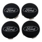 Ford Racing Ford Truck/SUV Black And Chrome Wheel Center Cap Kit M-1096K-BCT