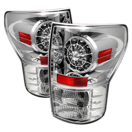 Spyder Toyota Tundra 07-13 LED Tail lights Chrome ALT-YD-TTU07-LED-C 5029591