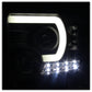 Spyder GMC Sierra 14-16 Projector Headlights Light Bar DRL Black PRO-YD-GS14-LBDRL-BK 5080523
