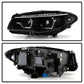 Spyder BMW 5 Series F10 11-13 Xenon/HID AFS Projector Headlights - Black PRO-YD-BMWF10HIDAFS-SEQ-BK 5088208