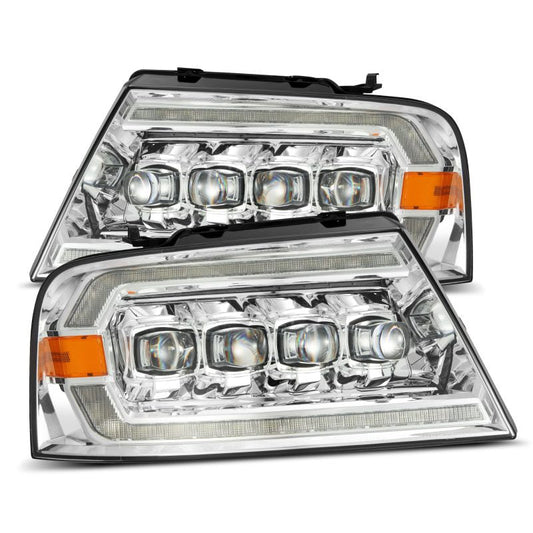AlphaRex 04-08 Ford F150 / 06-08 Lincoln Mark LT NOVA LED Proj Headlights Chrome w/Activ Light/Seq 880129 *Discontinued
