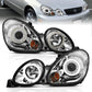 Anzo 1998-2005 Lexus Gs300 Projector Headlights w/ Halo Chrome