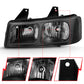 ANZO 2003-2017 Chevy Express Crystal Headlight Black 111474