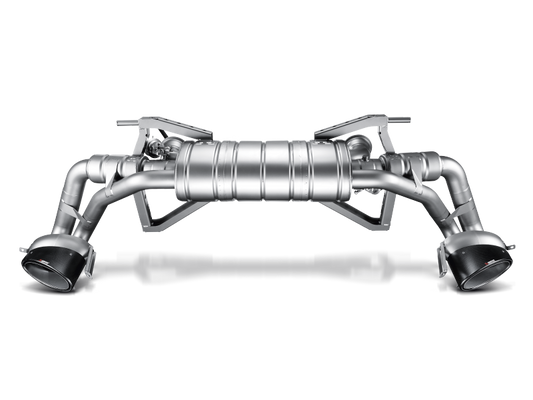 Akrapovic 09-12 Audi R8 5.2 FSI Coupe/Spyder Slip-On Line (Titanium) w/ Carbon Tips S-AUR8SO1-T