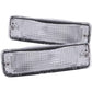 Anzo 1989-1995 Toyota Pickup Euro Parking Lights Chrome w/ Amber Reflector