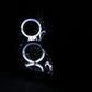 Anzo 2003-2007 Cadillac Cts Projector Headlights w/ Halo Chrome
