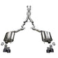 Corsa 18-20 Ford Mustang GT Convertible w/o Active Valves Sport Cat-Back w/ Black PVD 4in Tips 21047BLK