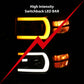 ANZO 14-15 Chevrolet Silverado 1500 Projector Headlights w/ Plank Style Switchback Black w/ Amber 111412