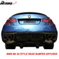 2012-2016 BMW F10 M5 3D Style Rear Bumper Lip Diffuser Carbon Fiber