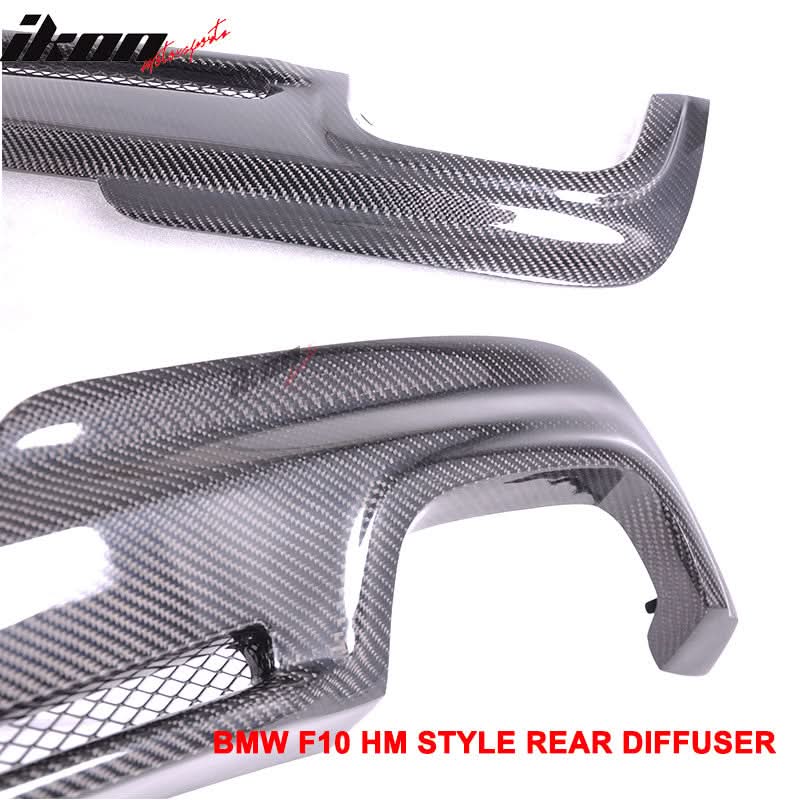 2011-2016 BMW F10 F11 MT M Sport HM Rear Bumper Diffuser Carbon Fiber